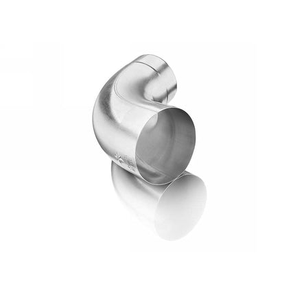 dachrinnen-shop.de Zinc downpipe bend DN 87 degrees, silver, titanium zinc, 1 piece