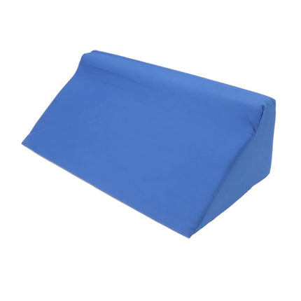Cosiki Wedge Pillow Bed Body Side Wedge Pillow, Vein Pillow Leg Elevation Pillow, Blue Hidden Zipper Wedge Pillow Side Sleeper Washable Mattress Wedge (50 * 25 * 15cm)