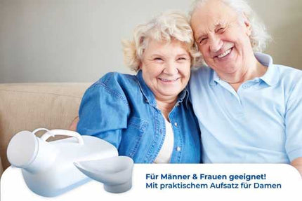 Maximex Urine Bottle Unisex, with tight closure and scale up to 800 ml, also suitable for women, dimensions (W x H x D): 32.5 x 15 x 10 cm