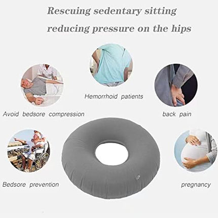 HCRXVV Seat cushion with hole ring cushion for sitting inflatable, seat cushion ring seat ring after surgery, hemorrhoid cushion, seat ring children after birth, seat cushion for tailbone relief, decubitus seat cushion