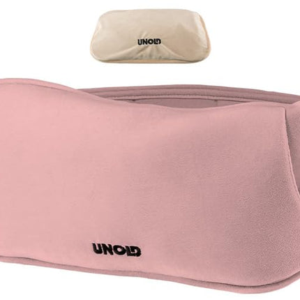 Unold 86014 Wärmi - Electric hot water bottle, pink, soothing warmth for stomach, back, and neck, safe to use, no hot water, no electrosmog, up to 65 °C