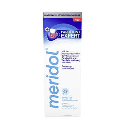 meridol Mouthwash Parodont Expert 400ml - antibacterial effect, helps strengthen the resistance of the gums against the cause of bleeding gums, periodontitis &amp; gum recession