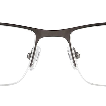 EYECEDAR Amcedar 5 pieces reading glasses men square frame metal gray stainless steel material spring hinges included reading glasses 2.00