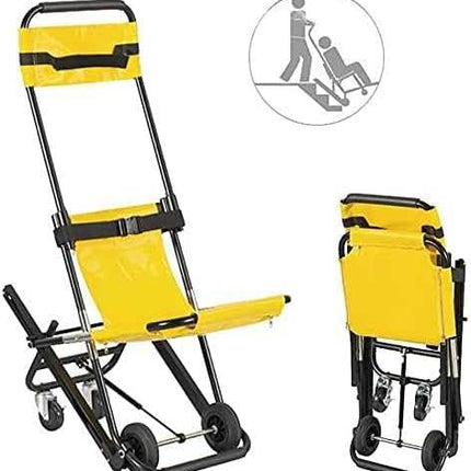 Foldable portable stair chair – lightweight ambulance firefighter evacuation lift with 180 kg capacity – easy single-person operation