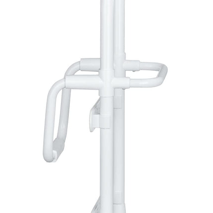 WENKO Secura Bathtub Entry Aid, Load Capacity up to 150 kg, Durable Aluminium/Plastic, 23 x 52 x 22.5-39 cm, White