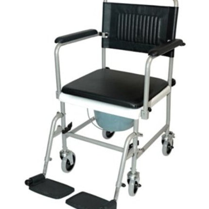 Toilet wheelchair TRS 130 chrome/black (Drive Medical), Toilet aids