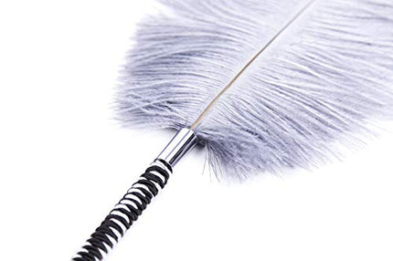 xinshibao Bondage Set Feather Tickler Stroker, Love Feather &amp; Pampering Massage Feather Pompom with Satin Eye Mask Blindfold Sex Toy for Couples