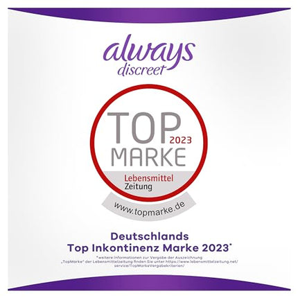 Always Discreet Incontinence Pads Ultimate Night Monthly Pack for Bladder Weakness, 48 ​​Pads (4 Packs x 12)