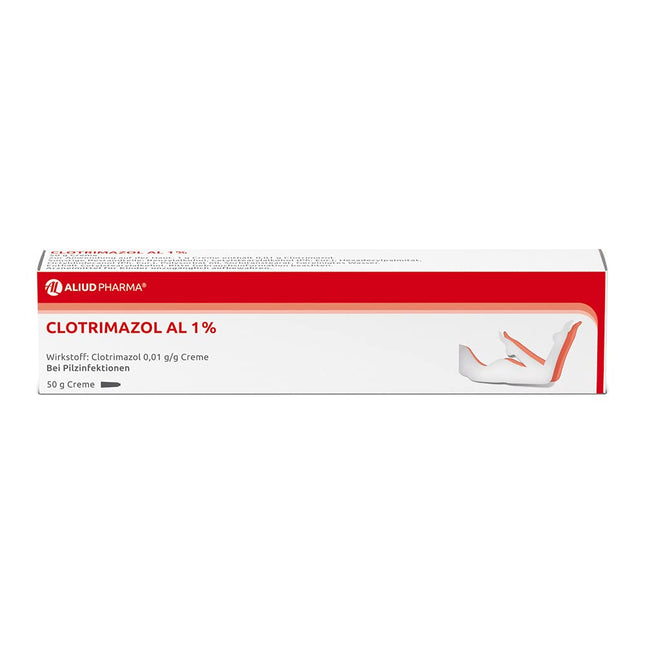ALIUD PHARMA Clotrimazole AL 1%, 50g Cream: Antimycotic for the treatment of skin fungus and athlete's foot