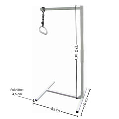 ATC Handels GmbH Bed riser, bed gallows, standing aid - height 170 cm - max. load approx. 90 kg - height and length adjustable when standing up