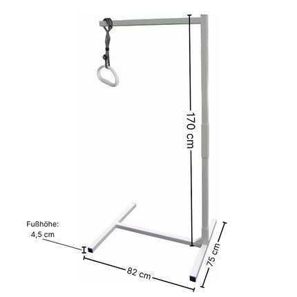ATC Handels GmbH Bed riser, bed gallows, standing aid - height 170 cm - max. load approx. 90 kg - height and length adjustable when standing up