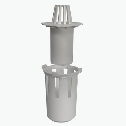 ACO self-trap for 2-piece gutter white