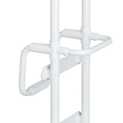 WENKO Secura Bathtub Entry Aid, Load Capacity up to 150 kg, Durable Aluminium/Plastic, 23 x 52 x 22.5-39 cm, White
