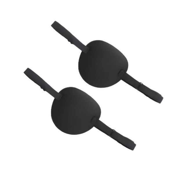 Diffaxy 2 Pack Eye Patch for Adults, Single Eye Mask with Adjustable Buckle, Concave 3D Design, Pirate Eye Patch for Amblyopia, Strabismus Left and Right Eye