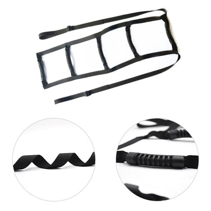 LIKEUDO Adjustable Bed Riser Assist for Elderly and Disabled Patients - Auxiliary Handle with Pull-Up Rope Lifter