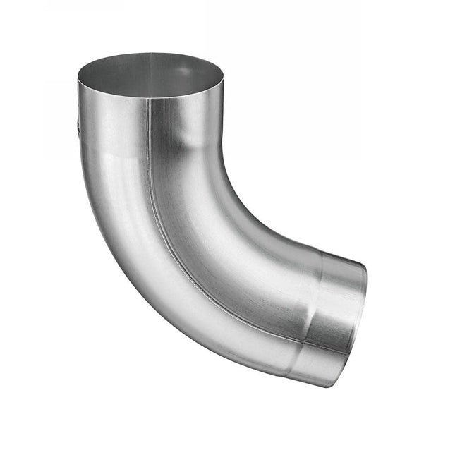 dachrinnen-shop.de Zinc downpipe bend DN 87 degrees, silver, titanium zinc, 1 piece