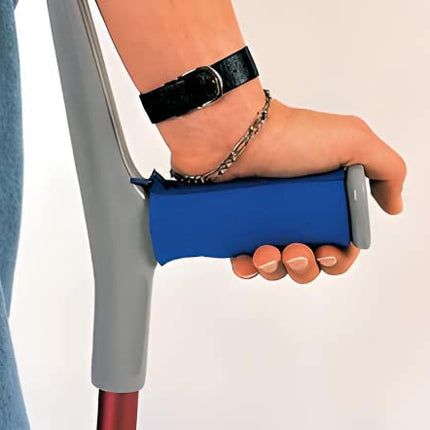 Lifeswonderful - Pair of Blue Padded Crutch Handle Covers for Comfort