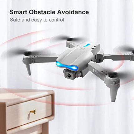 Drones with Camera for Adults, Beginners, Foldable RC Quadcopter with 3-sided Obstacle Avoidance, Portable WiFi Quadcopter HD 4k Aerial, Remote Control for