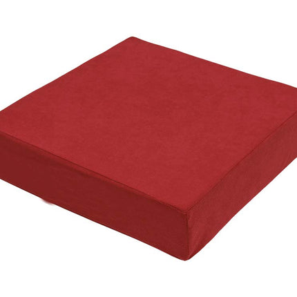 Chair booster seat cushion floor cushion 40 x 40 x 10cm, red