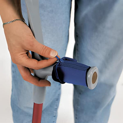 Lifeswonderful - Pair of Blue Padded Crutch Handle Covers for Comfort