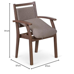 2liftu Bellevue | Chair for seniors | Lift chair | Assistive chair for getting up | Senior chair (Ash Brown/Beige)