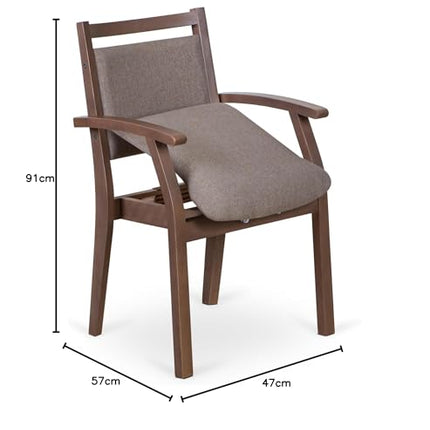 2liftu Bellevue | Chair for seniors | Lift chair | Assistive chair for getting up | Senior chair (Ash Brown/Beige)