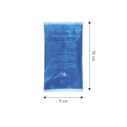 KK Cold-Warm Compress 9 x 16 cm, 1 Pack (1 x 10 pieces), Modern, Blue