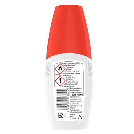 Autan Botanicals Pump Spray Insect Repellent, natural active ingredient from lemon eucalyptus oil, 1 pack (1 x 100 ml)