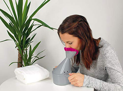 Inhaler Premium, with two soft attachments, grey