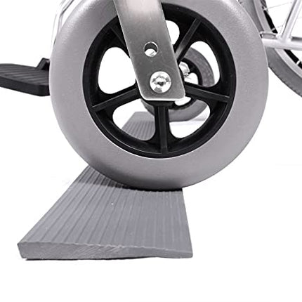 REHASHOP solid rubber ramp Gecko (14 mm) - Flexible and robust threshold ramp made of rubber, various heights and adjustable