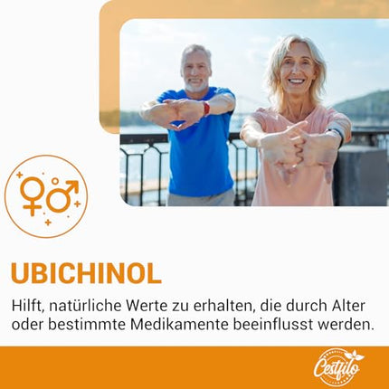 Ubiquinol CoQ10 600 mg Softgel Capsules - Active Form of CoQ10 Plus Vitamin E &amp; Omega 3, 6, 9 - Advanced Coenzyme Q10 60 Capsules (1 Pack)