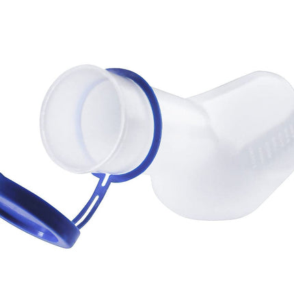 Medi-Inn Urinal Bottle PP 1000 ml for Men Milky White | with Bed Holder