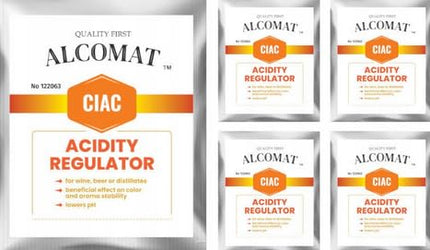 Alcomat Citric Acid Food Grade CIAC x5 10g - Citric Acid Powder Food Grade for Wine, Beer &amp; Distillates - Citric Acid Powder