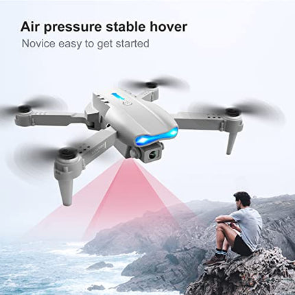 Drones with Camera for Adults, Beginners, Foldable RC Quadcopter with 3-sided Obstacle Avoidance, Portable WiFi Quadcopter HD 4k Aerial, Remote Control for