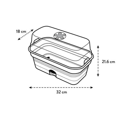 elho Green Basics Grow Tray All in 1 32 - Growing set - 100% recycled plastic - Ø 32.0 x H 13.2 cm - Green/Leaf green