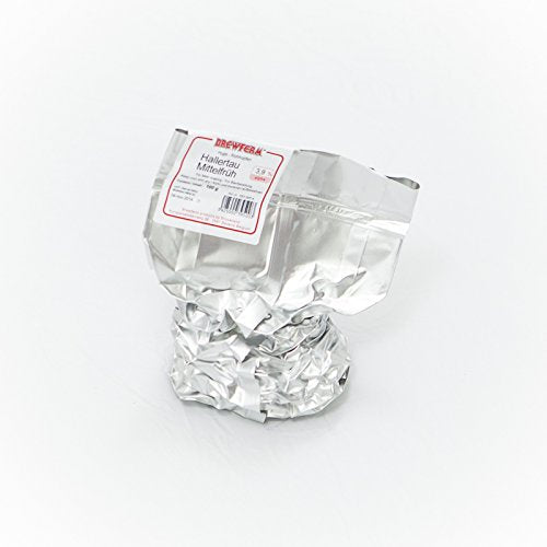 100g Hallertauer Mittelfrüh raw hops for brewing beer, alpha acid content 4.2%