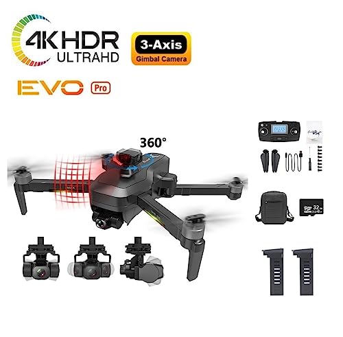 LUXWALLET Ai-Fly² GPS Professional Drone - Obstacle Detection - 4K Camera + Zoom - Gimbal - 5G WiFi FPV - 1.2KM Range - 2X Battery