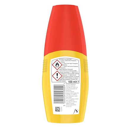 Autan Tick Repellent Pump Spray, insect repellent, for protection against ticks and mosquitoes, 100 ml