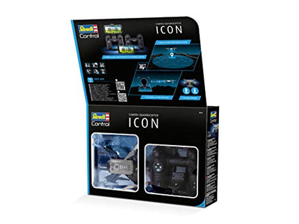Revell Control Camera Quadrocopter ICON I 2 control options I Optical Flow Technology I Face recognition I Gesture control I HD camera I 10 minutes flight time I Suitable for indoor and outdoor use