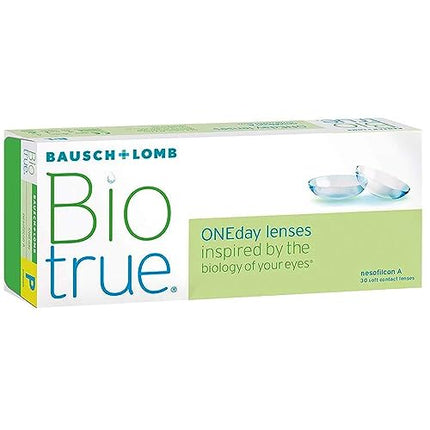 Bausch + Lomb Biotrue ONEday daily lenses, spherical contact lenses, soft, 30 pieces / BC 8.6 mm / DIA 14.2 mm / -2.25 diopters