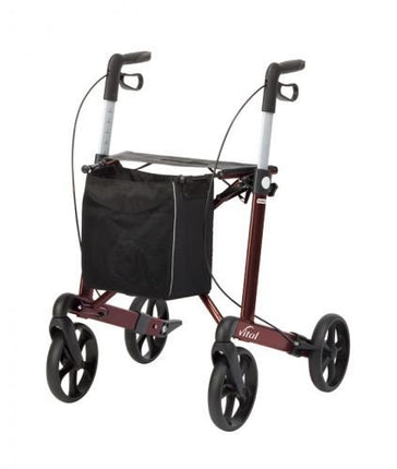 RUSSKA Rollator Vital Classic - Grey, 62 cm, Aluminium, Adult, Classic