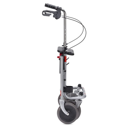 Bischoff &amp; Bischoff Senio Rollator, foldable - Standard rollator with large wheels for indoor and outdoor use, height-adjustable walking aid including basket, tray &amp; cane holder