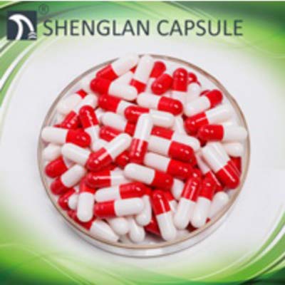 1000 pieces gelatin capsules, empty gelatin capsules, colorful, hollow, empty capsules, pills, medicine capsule, size 0# (red and white)