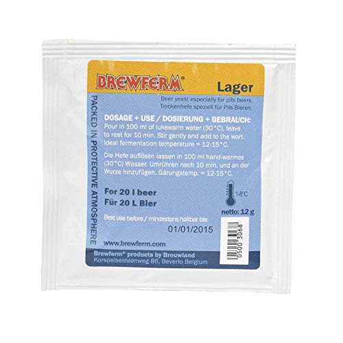 Brewferm Lager 12g bottom-fermenting brewer's yeast for Pilsner and Lager beers.