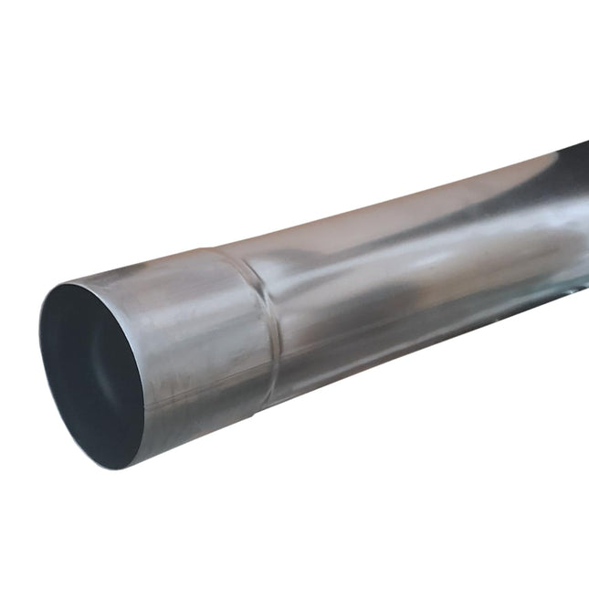 Downpipe titanium zinc 1m rain drain pipe zinc drain pipe 1 meter piece DN 76 (8-piece)