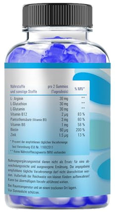 Vihado Blue Men Gummies - Extra Strong Instant Formula High Dosage - with L-Arginine, L-Glutathione, L-Glutamine, 60 Gummies