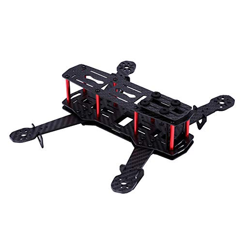Drone Frame Kit with Screws, 2Types X-Structure 250MM Quadcopter Drone Frame Kit RC Accessory for QAV250 FPV Race Drone/Mini 4-Axis FPV Drone(Carbon Fiber)