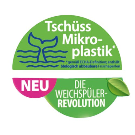 Kuschelweich fabric softener fresh dream, skin compatibility dermatologically approved, Kuschelweich fabric softener without microplastics, 1 liter for up to 38 wash loads, 1037.48 grams