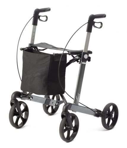 RUSSKA Rollator Vital Classic - Grey, 62 cm, Aluminium, Adult, Classic