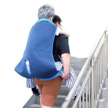 CRAZY ROSA Lift Sling – Transfer Blanket Carrying Belt for Transferring Down Stairs – Wheelchair Lift with Toilet Opening for Seniors Bedridden Safety Aids – Moving to Bed, Chair or Car
